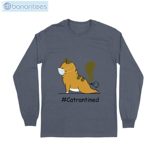 Cat Yoga Quarantine T-Shirt Long Sleeve Tee Product Photo 7