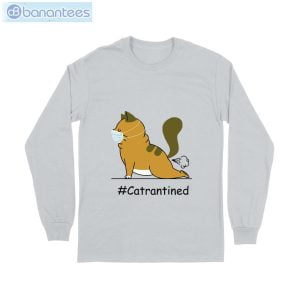 Cat Yoga Quarantine T-Shirt Long Sleeve Tee Product Photo 8