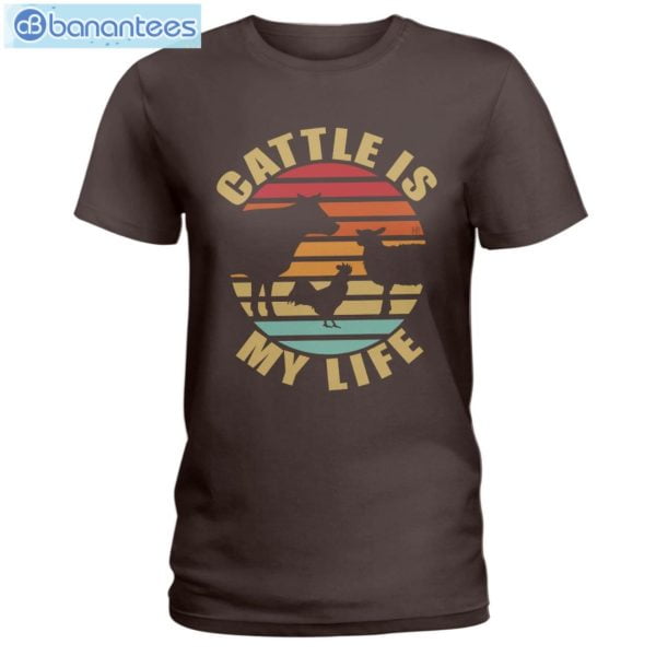 Cattle Is My Life Farmer T-Shirt Long Sleeve Tee Product Photo 4