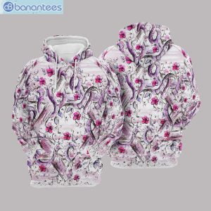 Cherry Blossom Drawing Pattern All Over Print 3D Hoodie Product Photo 1