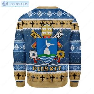 Coat Of Arms Of Pope Pius Xii All Over Printed Ugly Christmas Sweater Product Photo 1