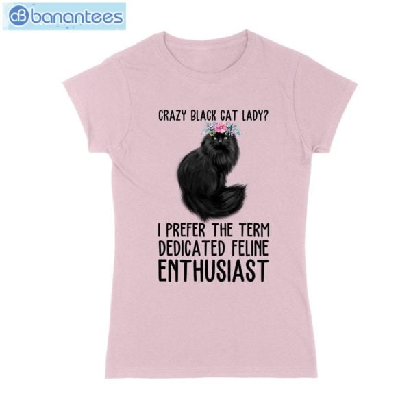 Crazy Black Cat Lady Feline T-Shirt Long Sleeve Tee Product Photo 3