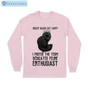 Crazy Black Cat Lady Feline T-Shirt Long Sleeve Tee Product Photo 8