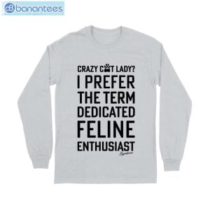 Crazy Cat Lady Feline T-Shirt Long Sleeve Tee Product Photo 6