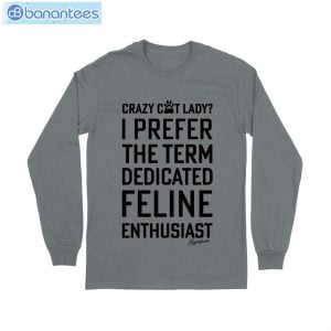 Crazy Cat Lady Feline T-Shirt Long Sleeve Tee Product Photo 9