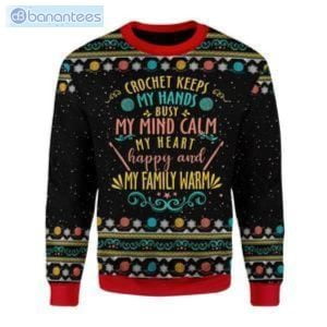 Crochet Keep My Hand Ugly Christmas Sweater Product Photo 1