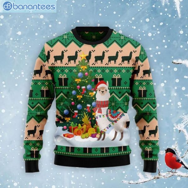 Cute Llama Christmas Tree Funny Ugly Christmas Sweaterproduct photo 1