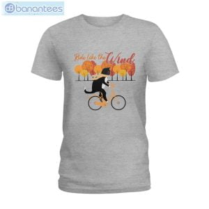 Cycling Cat Ride Like The Wind T-Shirt Long Sleeve Tee Product Photo 3