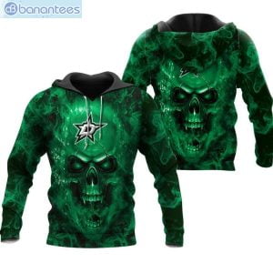 Dallas Stars NHL Fan Skull Green 3D Hoodie Full Print Shirt Product Photo 1