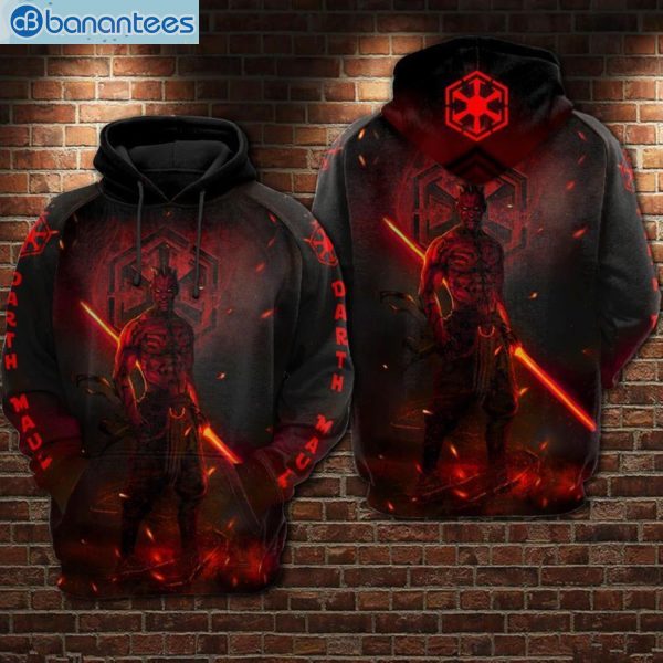 Darth Maul Star Wars Red And Black All Over Print 3D Hoodie Product Photo 1