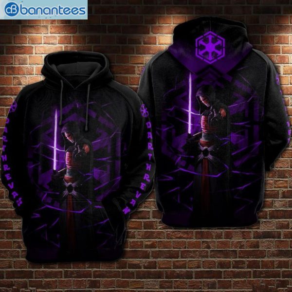 Darth Revan Star Wars Purple All Over Print 3D Hoodie Product Photo 1