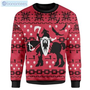 Death Dealer Red Ugly Christmas Sweater Product Photo 1