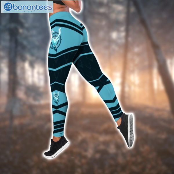 Deer Blue Light 3D Printed Leggings Hoodie Set Product Photo 3