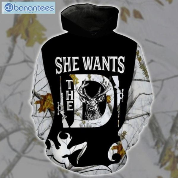 Deer She Wants The D 3D Printed Leggings Hoodie Set Product Photo 1