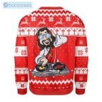 Dj Jesus Funny Red Ugly Christmas Sweater Product Photo 1