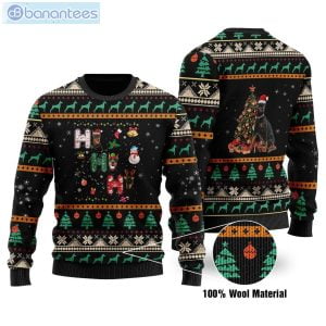 Doberman Ho Ho Ho Christmas Ugly Sweater Product Photo 1