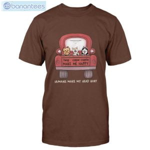 Dog Make Me Happy Custom Shirt Classic T-Shirt Product Photo 2