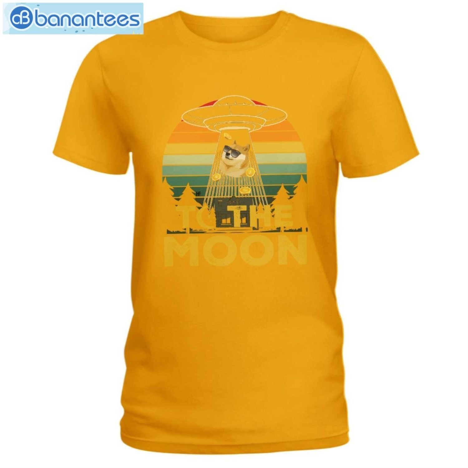Dogecoin To The Moon Vintage T-Shirt Long Sleeve Tee Dogecoin To The Moon Vintage T-Shirt Long Sleeve Tee Product Photo 4
