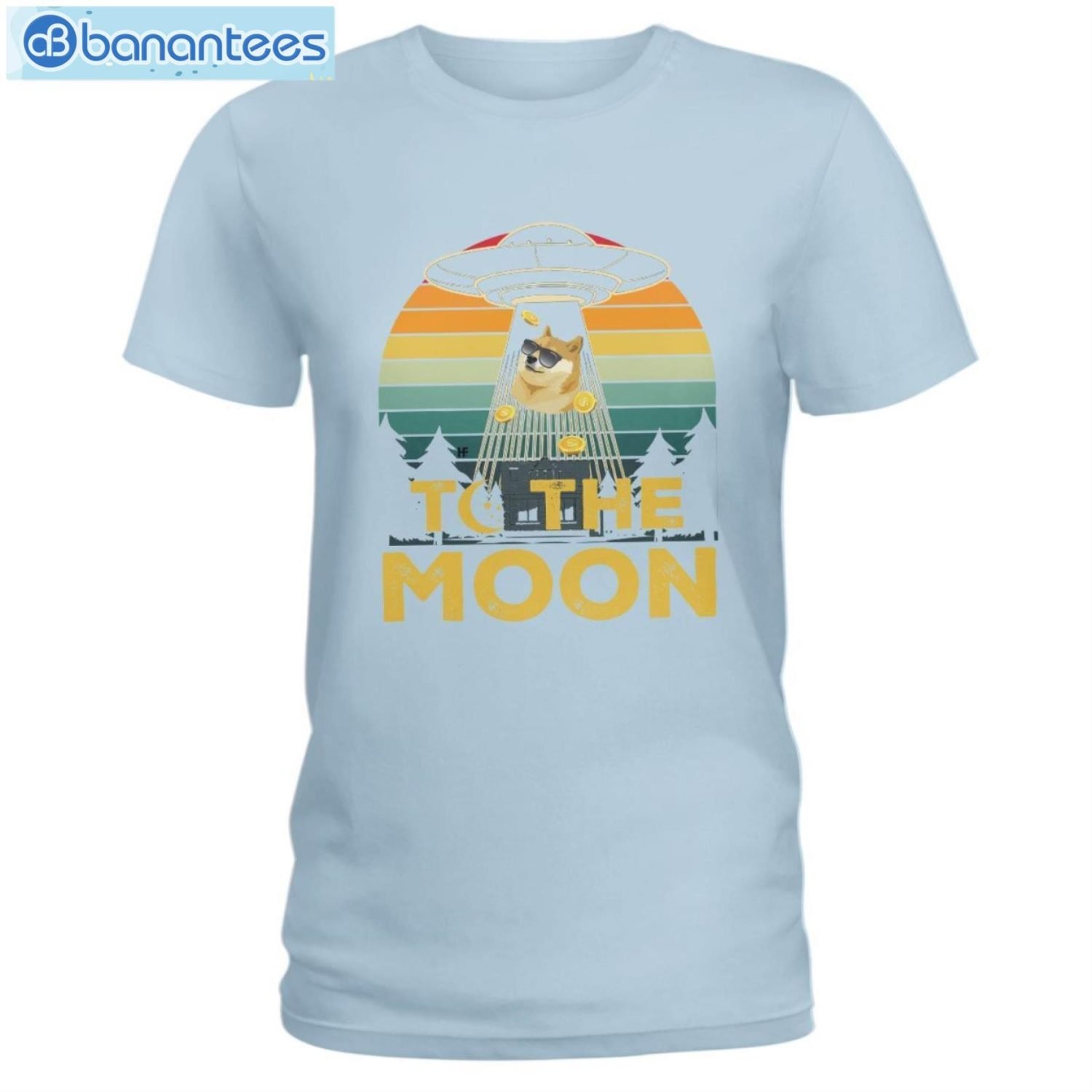 Dogecoin To The Moon Vintage T-Shirt Long Sleeve Tee Dogecoin To The Moon Vintage T-Shirt Long Sleeve Tee Product Photo 5