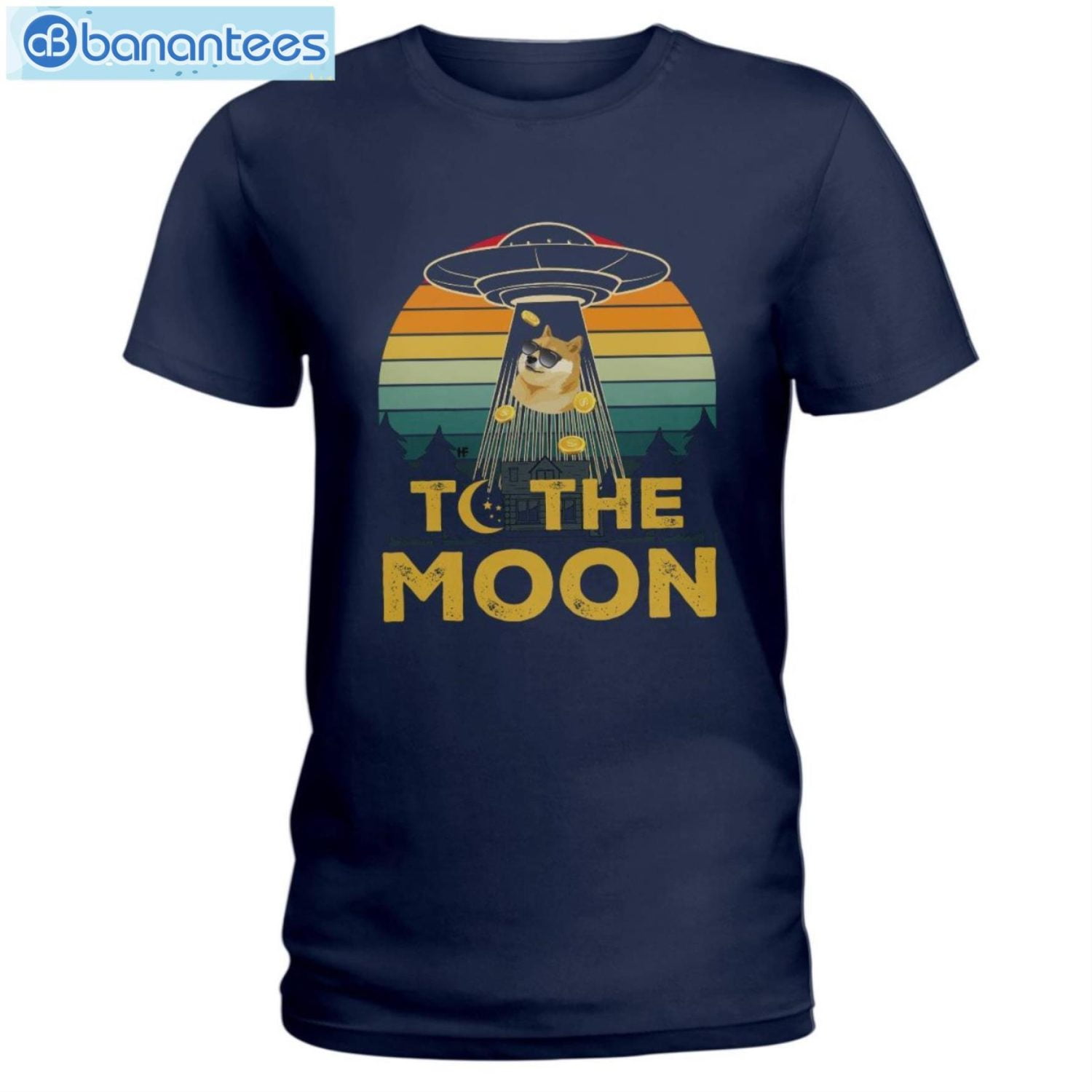 Dogecoin To The Moon Vintage T-Shirt Long Sleeve Tee Dogecoin To The Moon Vintage T-Shirt Long Sleeve Tee Product Photo 7
