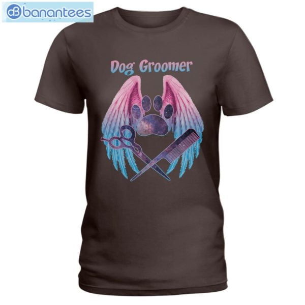 Dogs Groomer Angel Wings T-Shirt Long Sleeve Tee Product Photo 4