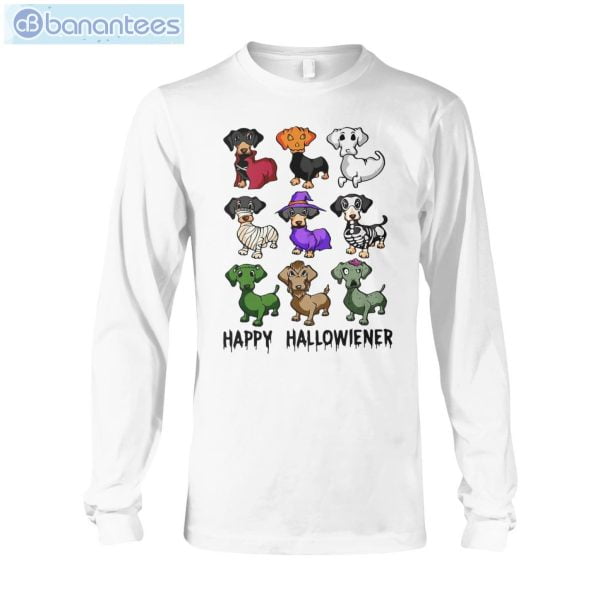 Dogs Happy Halloween T-Shirt Long Sleeves Tee Product Photo 2
