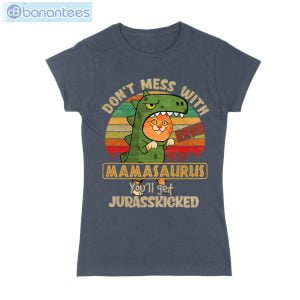 Dont Mess With Mamasaurus Cat T-Shirt Long Sleeve Tee Product Photo 2