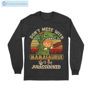 dont mess with mamasaurus cat t shirt long sleeve tee 5 300x300 image Dont Mess With Mamasaurus Cat T-Shirt Long Sleeve Tee Product Photo 6