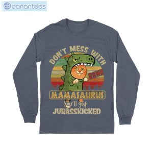 dont mess with mamasaurus cat t shirt long sleeve tee 6 300x300 image Dont Mess With Mamasaurus Cat T-Shirt Long Sleeve Tee Product Photo 7