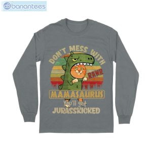 dont mess with mamasaurus cat t shirt long sleeve tee 7 300x300 image Dont Mess With Mamasaurus Cat T-Shirt Long Sleeve Tee Product Photo 8
