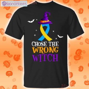 Down Syndrome Choose The Wrong Witch Halloween T-Shirt Product Photo 1