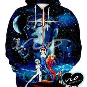 Evangelion Wars Art 3D All Over Print 3D Hoodie Product Photo 2
