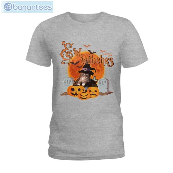 Eww, Witches Cat Halloween T-Shirt Long Sleeve Tee Product Photo 3