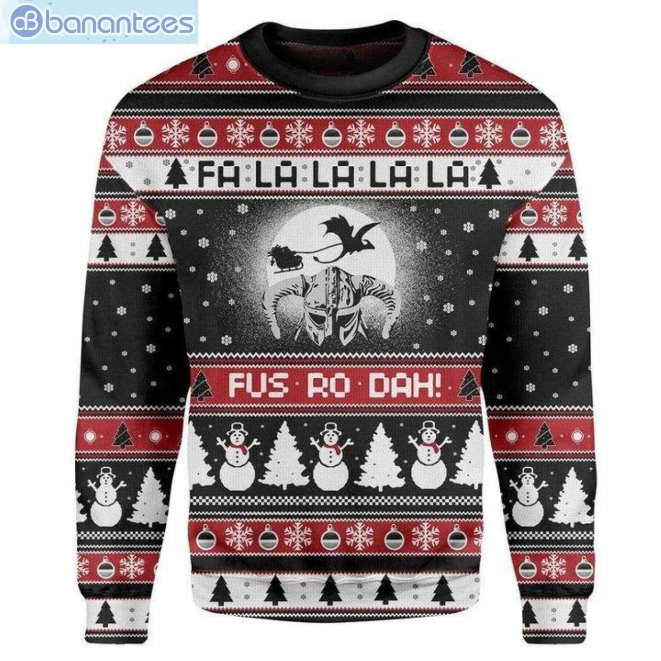 Fa La La La Funny Snow Man Ugly Christmas Sweater Fa La La La Funny Snow Man Ugly Christmas Sweaterproduct photo 1