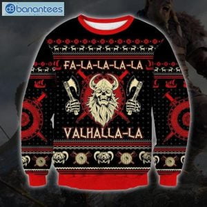 FA La Valhalla-la Viking Christmas Ugly Sweater Product Photo 1