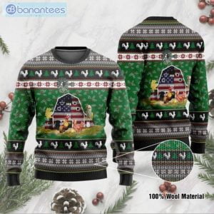 Farming Chickens Christmas Ugly Sweater Product Photo 1