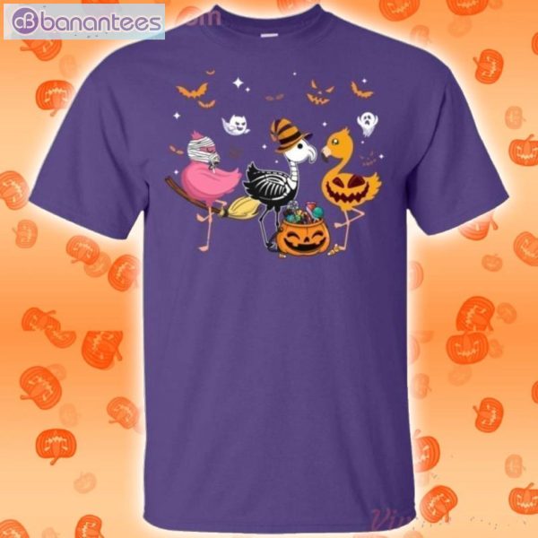 Flamingo Happy Halloween Funny T-Shirt Product Photo 2