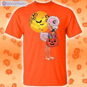 Flamingo In Mummy Halloween Funny T-Shirt Product Photo 2