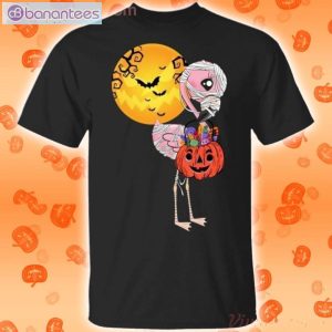 Flamingo In Mummy Halloween Funny T-Shirt Product Photo 1