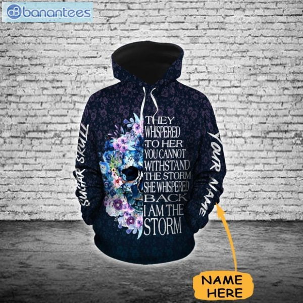 Flower Sugar Skull Personalized 3D Printed Leggings Hoodie Set Product Photo 1