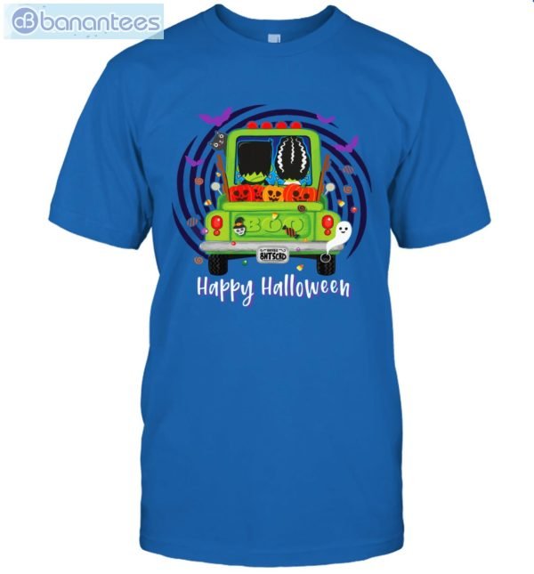 Frankenstein And Wife Happy Halloween T-Shirt Product Photo 2