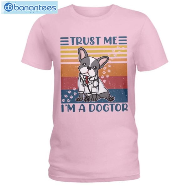 French Bulldog Trust Me I'm A Dogtor T-Shirt Long Sleeve Tee Product Photo 3