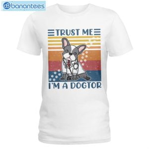 French Bulldog Trust Me I'm A Dogtor T-Shirt Long Sleeve Tee Product Photo 1