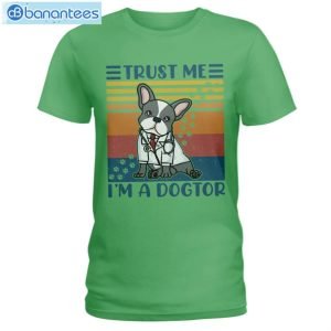 French Bulldog Trust Me I'm A Dogtor T-Shirt Long Sleeve Tee Product Photo 5