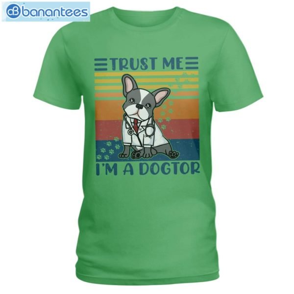 French Bulldog Trust Me I'm A Dogtor T-Shirt Long Sleeve Tee Product Photo 5