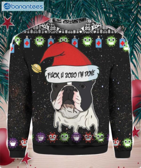 French Bulldog Ugly Christmas Sweater Product Photo 1