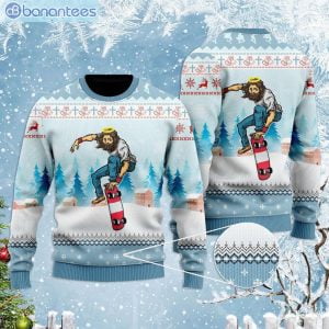 Funny Jes Skateboarding Christmas Ugly Christmas Sweaterproduct photo 1