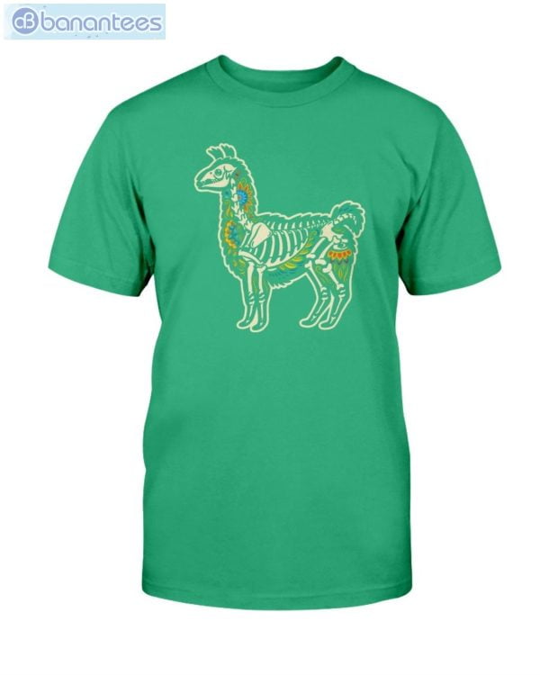 Funny Lama Skull Skeleton Halloween T-Shirt Product Photo 2