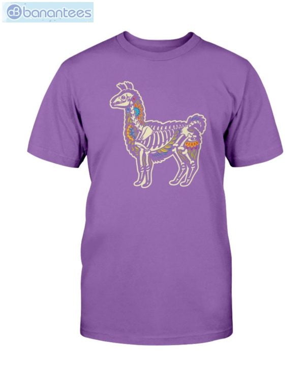 Funny Lama Skull Skeleton Halloween T-Shirt Product Photo 3