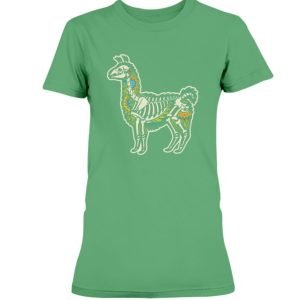 Funny Lama Skull Skeleton Halloween T-Shirt Product Photo 4
